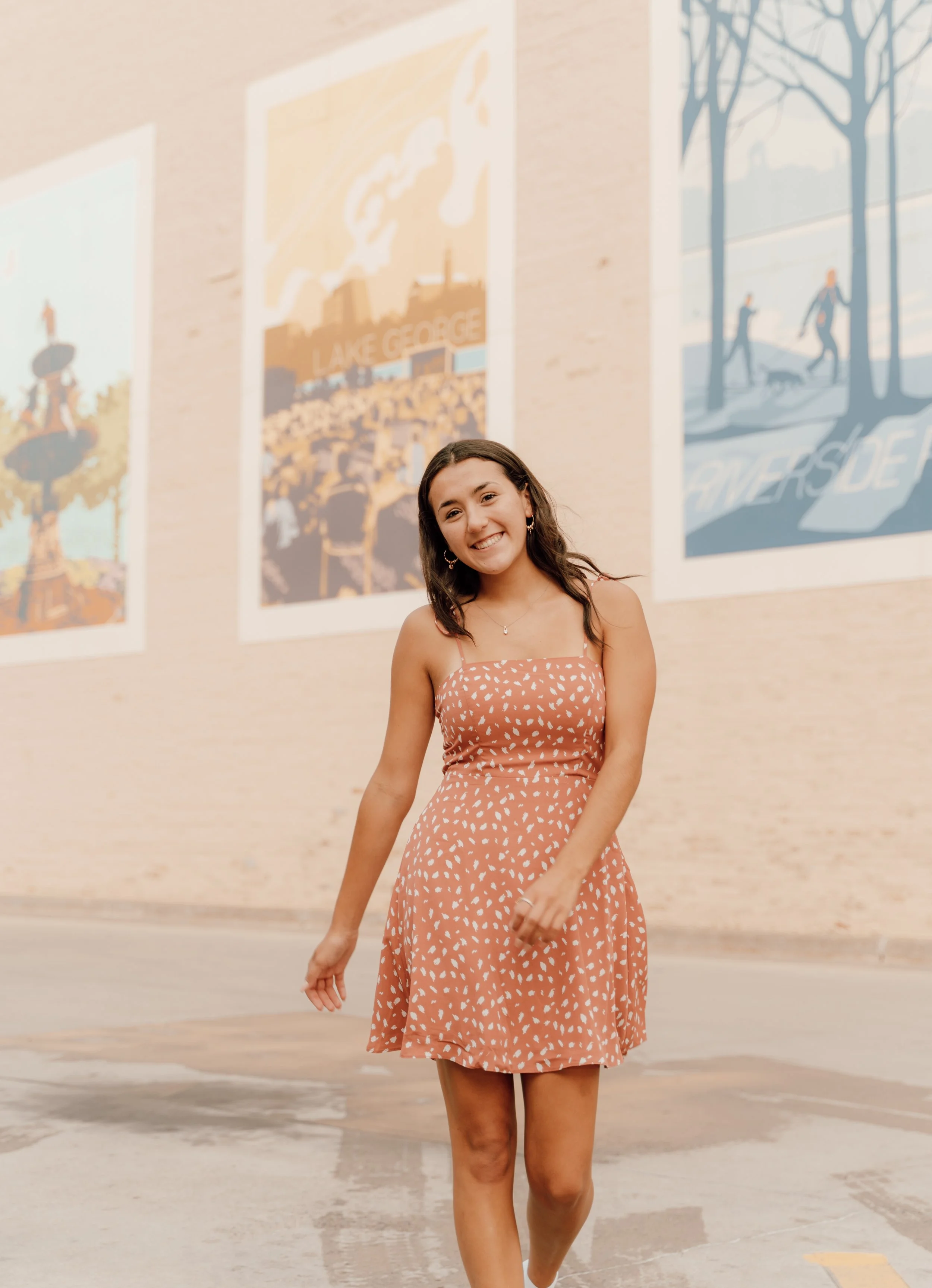 Portrait session in flower field